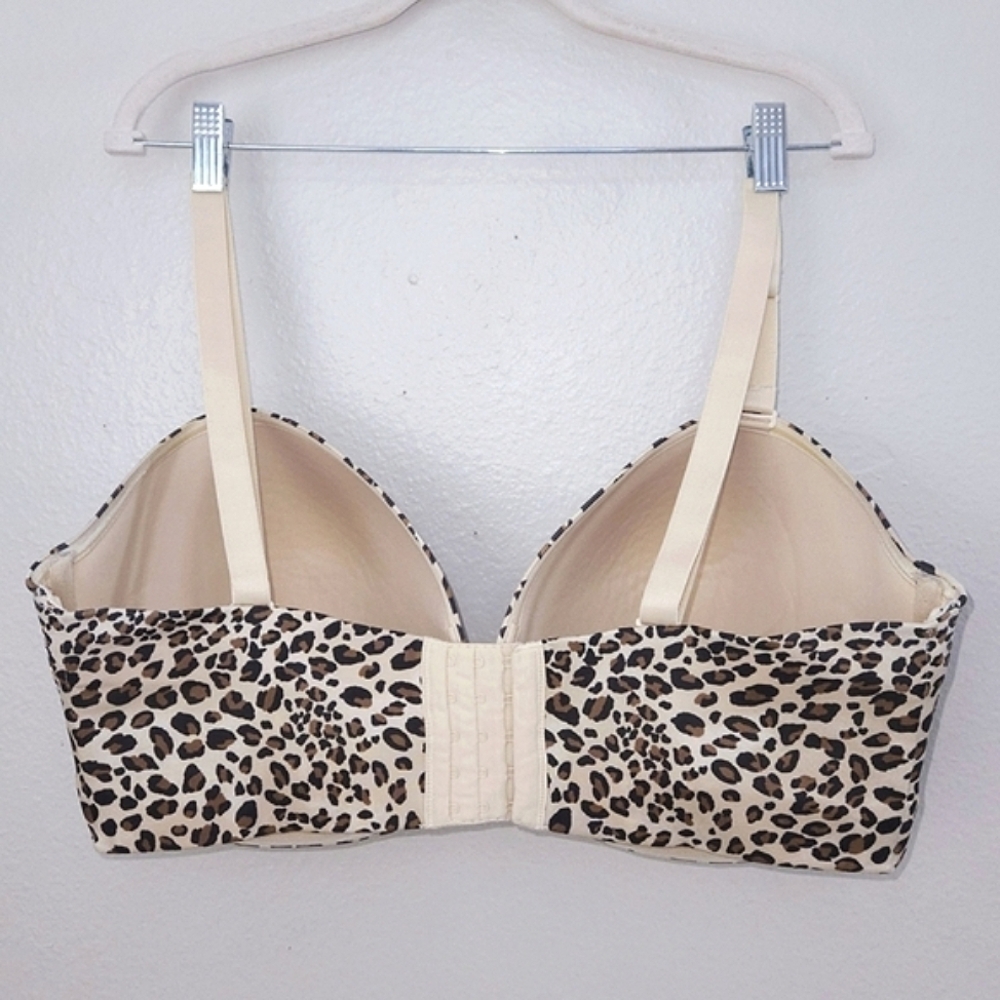 CACIQUE Multi-Way Strapless Bra 42H Leopard Print Convertible - Picture 3 of 6